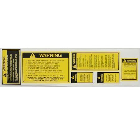 Aftermarket Tractor Safety Decal Set Fits Ford 6700 6710 7000 7600 7610 7700 7710 8000 8600 MAE30-1305